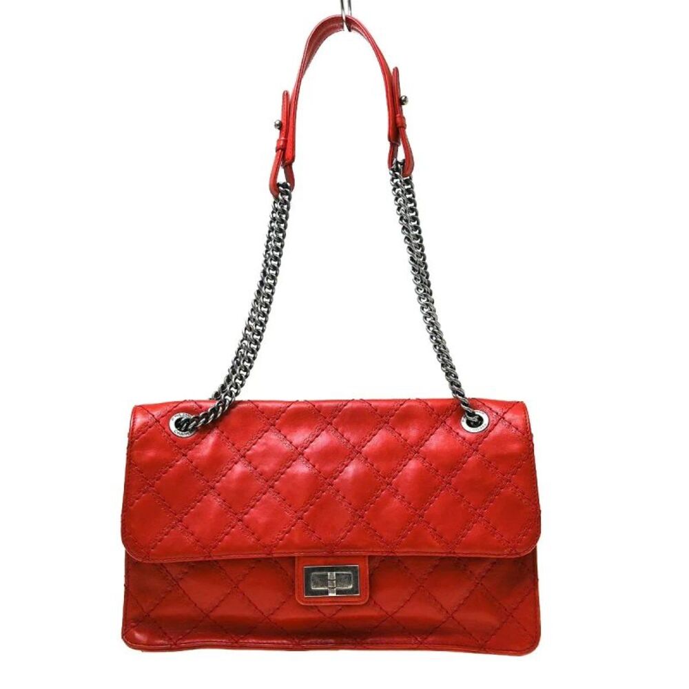 Chanel Crave Reissue Flap Quilted Calfskin Red Calfskin Shoulder Bag Bag